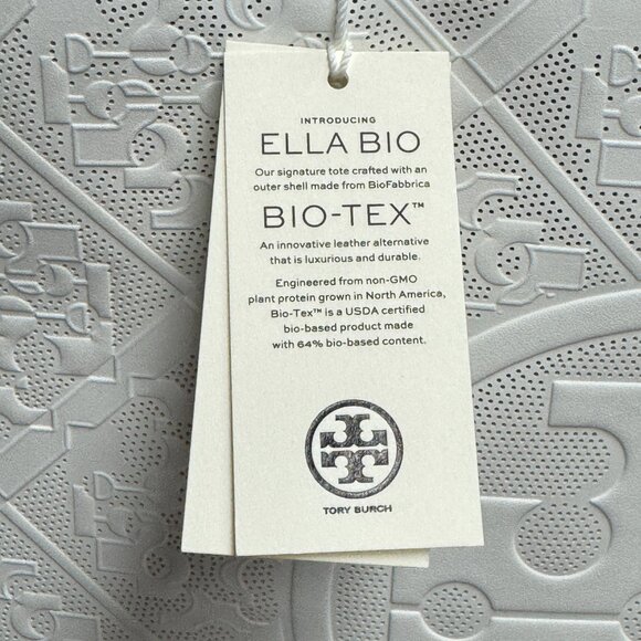 Tory Burch Small Ella Bio Perforated Tote – Blanc - Picture 10 of 11